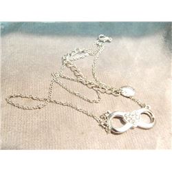 NECKLACE - CLAIRE'S - BOW THE RHINESTONE HEART CENTER