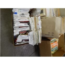 BOX OF ASSORTED PATTERNS - MAY INCLUDE BUT NOT LIMITED TOO - COSTUMES, ADULT SIZES, CHILD SIZES AND 