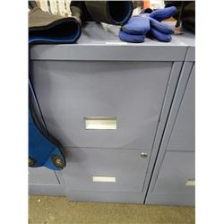 FILE CABINET - 2 DRAWER - OPEN NO KEY