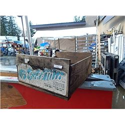VINTAGE WOOD CRATE - WITH LABEL