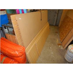 SLAT BOARD - NEW - 7 PC'S ASSORTED - PLUS!!!! LOT OF CHIP BOARD FLOORING
