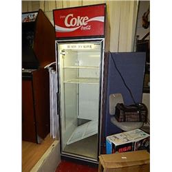 COMMERCIAL - SLIM DESIGN - GLASS FRONT COOLER - COKE