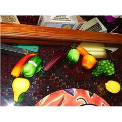 ASSORTED GLASS VEGGIES - 10PC