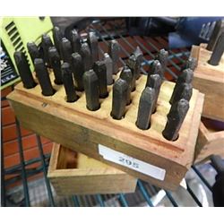 MACHINIST STEEL PUNCH LETTER SET - ½"