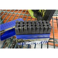 MACHINIST STEEL PUNCH SET LETTERS - 27PC