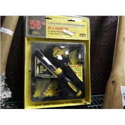 NEW – LIGHTED SCREW DRIVER SET - 56 PC