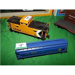 CABOOSE  - CN RAIL & HERITAGE FUND CAR = 2 PC