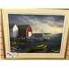 Image 1 : 'SUNRISE' BLUEROCKS N.S. 18"X24" OIL BY DAVE JOHNSTON