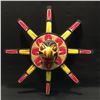 Image 1 : ANDY WESLEY, 'SUN MASK', HAND CARVED CEDAR, TSU-ECH 30.5'' H