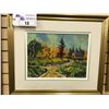 Image 1 : 12" X 16"  OIL PAINTING, 'PATHWAY TO MEADOWBROOK' BY A. COLTON