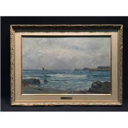 MCGREGOR WILSON RSA,  FRAMED ORIGINAL'THE AYRSHIRE COAST', OIL ON CANVAS, 23'' X 15''