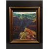 Image 1 : L. M. HELPS, 1968, UNTITLED FRAMED ORIGINAL, 'MOUNTAIN SCENE', ACRYLIC ON BOARD, 23'' X 17''