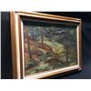 Image 2 : UNSIGNED AND UNTITLED FRAMED ORIGINAL, 'FOREST SCENE', OIL ON CANVAS, 24'' X 18''