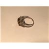 Image 2 : LADIES 14KT WHITE GOLD DIAMOND RING SET WITH ONE ROUND BRILLIANT CUT FANCY DARK YELLOW  DIAMOND
