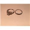 Image 1 : LADIES 14KT WHITE GOLD DIAMOND RING SET WITH ONE ROUND BRILLIANT CUT DIAMOND APPROX. 1.04CT AND ONE
