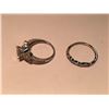 Image 2 : LADIES 14KT WHITE GOLD DIAMOND RING SET WITH ONE ROUND BRILLIANT CUT DIAMOND APPROX. 1.04CT AND ONE