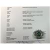 Image 3 : LADIES PLATINUM AND DIAMOND EMERALD DRESS RING. CENTER SET WITH ONE 0.5CT NATURAL
