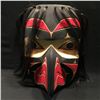 Image 1 : DEAN LOUIE, ''COAST SALISH EAGLE'' HAND CARVED CEDAR MASK WITH HORSE HAIR INSERTS SECHELT B.C.