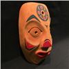 Image 2 : HAND CARVED 'HUMAN FACE' MASK IN MAPLE, UNATTRIBUTED, 13'' H X 8'' W