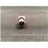 Image 2 : COREY LAROCQUE, 'BLACK STAR' 6 POINT SMOKEY QUARTZ RING WITH CUSTOM ENGRAVED BEZEL AND ABSTRACT