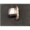 Image 3 : COREY LAROCQUE, 'SPLIT RAVEN' HAIDA DESIGN RING WITH MORENCI TURQUOISE CUSTOM CUT BEZEL, WITH SPLIT