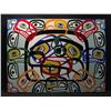 Image 1 : HEAD CHIEF OF ALERT BAY, MARCUS ALFRED, UNFRAMED ORIGINAL, 'KILLER WHALE SPIRITS', OIL ON CANVAS