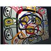 Image 2 : HEAD CHIEF OF ALERT BAY, MARCUS ALFRED, UNFRAMED ORIGINAL, 'KILLER WHALE SPIRITS', OIL ON CANVAS