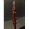 Image 2 : DARREN YELTON, 'BALD EAGLE, CHIEF WRAPPED IN BLANKET' CEREMONIAL POLE, SQUAMISH, 62'' L