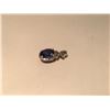 Image 2 : 14KT WHITE GOLD DIAMOND GEMSTONE PENDANT SET WITH AN OVAL CUT VIOLET TANZANITE 1