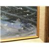 Image 2 : LORA ARMBRUSTER, FRAMED ORIGINAL, 'SNOWSTORM', OIL ON CANVAS, 36'' X 18''