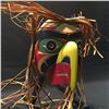 Image 2 : DEAN LOUIE, 'EAGLE' HAND CARVED CEDAR MASK, COAST SALISH SECHELT  24'' W X 20'' L
