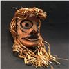 Image 2 : BRAD BAZILLE, 'WARRIOR' MASK HAND CARVED CEDAR WITH CEDAR STRIPS 17'' H X 9'' W