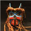 Image 2 : CARL SIMEON 'THUNDERBIRD' HAND CARVED CEDAR MASK, CAPE MUDGE B.C., 17'' L  X 10'' H