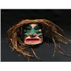 Image 1 : ANDY WESLEY, 'WILD WOMAN' HAND CARVED CEDAR MASK, TSU-ECH NATION, 8'' H X 18'' W