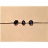 Image 2 : LADIES 14KT WHITE GOLD SAPPHIRE BRACELET SET WITH NINE OVAL SHAPED, ENHANCED NATURAL SAPPHIRES