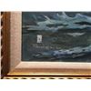 Image 2 : ACE POWELL, UNTITLED FRAMED ORIGINAL, 'NIGHT RIDER' SCENE, OIL ON CANVAS, 31'' X 26''