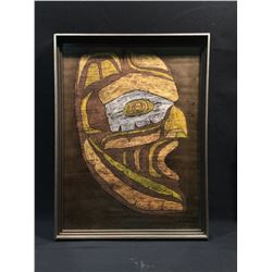 H. RUTH HEROTIEN, 1973, UNTITLED FRAMED ORIGINAL, FIRST NATIONS PORTRAIT, WATER COLOUR ON PAPER,