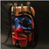 Image 2 : DARREN YELTON, 'WARRIOR' HAND CARVED CEDAR MASK WITH HORSE HAIR ACCENTS SQUAMISH, 20'' L X 14''