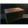 Image 1 : HAND CARVED 'EAGLE WITH SALMON' DESIGN BOX, BASS WOOD AND AROMATIC CEDAR INTERIOR, 36'' W X 20'' H