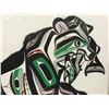 Image 3 : PAT AMOS "NAANII" 'GRIZZLY BEAR & SALMON' LIMITED EDITION PRINT 9/150 SIGNED BY ARTIST