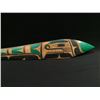 Image 2 : TOM PATTERSON WITH SON, GERREN PETERS, 'NUU-CHA-NULTH PADDLE' HAND CARVED ON AGED RED CEDAR AND