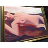 Image 2 : M. HENDERSON, UNTITLED FRAMED ORIGINAL, 'NUDE' PORTRAIT, OIL ON CANVAS,  29'' X 20''