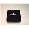 Image 2 : 14KT WHITE GOLD AND DIAMOND RING  SET WITH ROUND AND BAGUETTE STYLE DIAMONDS APPROX. 0.24CT.