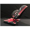 Image 2 : EMIL THIBERT, 'RAVEN RATTLE AND SUN' HAND CARVED CEDAR MASK, 20'' H