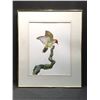 Image 1 : MAURICE J. PLEDGER, UNTITLED ORIGINAL, 'WOODPECKER ON BRANCH', MIXED MEDIUM WATERCOLOUR AND ACRYLIC