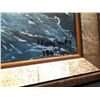 Image 2 : J. KOMITOUDIS, 1967, UNTITLED FRAMED ORIGINAL, SHIP AT SEA, OIL ON MASONITE, 19'' X 15''