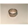 Image 2 : COREY LAROCQUE FINE SILVER HAND ENGRAVED HAIDA DESIGN SPLIT FROG TRANSFORMATION RING