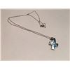 Image 1 : 14K GOLD 0.10CT ROUND BRILLIANT CUT DIAMOND, HAND FINISHED CROSS STYLE PENDANT