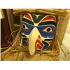 Image 2 : EAGLE MASK CARVED AND PAINTED BY EMIL THIBERT, 11" X 11"