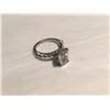 Image 2 : LADIES PLATINUM AND DIAMOND ENGAGEMENT RING SET WITH  ONE EMERALD CUT DIAMOND APPROX. 2.01CT AND